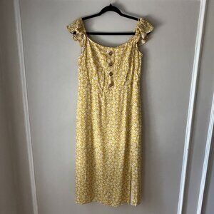 Hem and Thread Yellow Daisy Dress